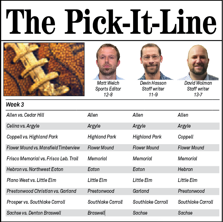 Pick It Line Week 3 2021